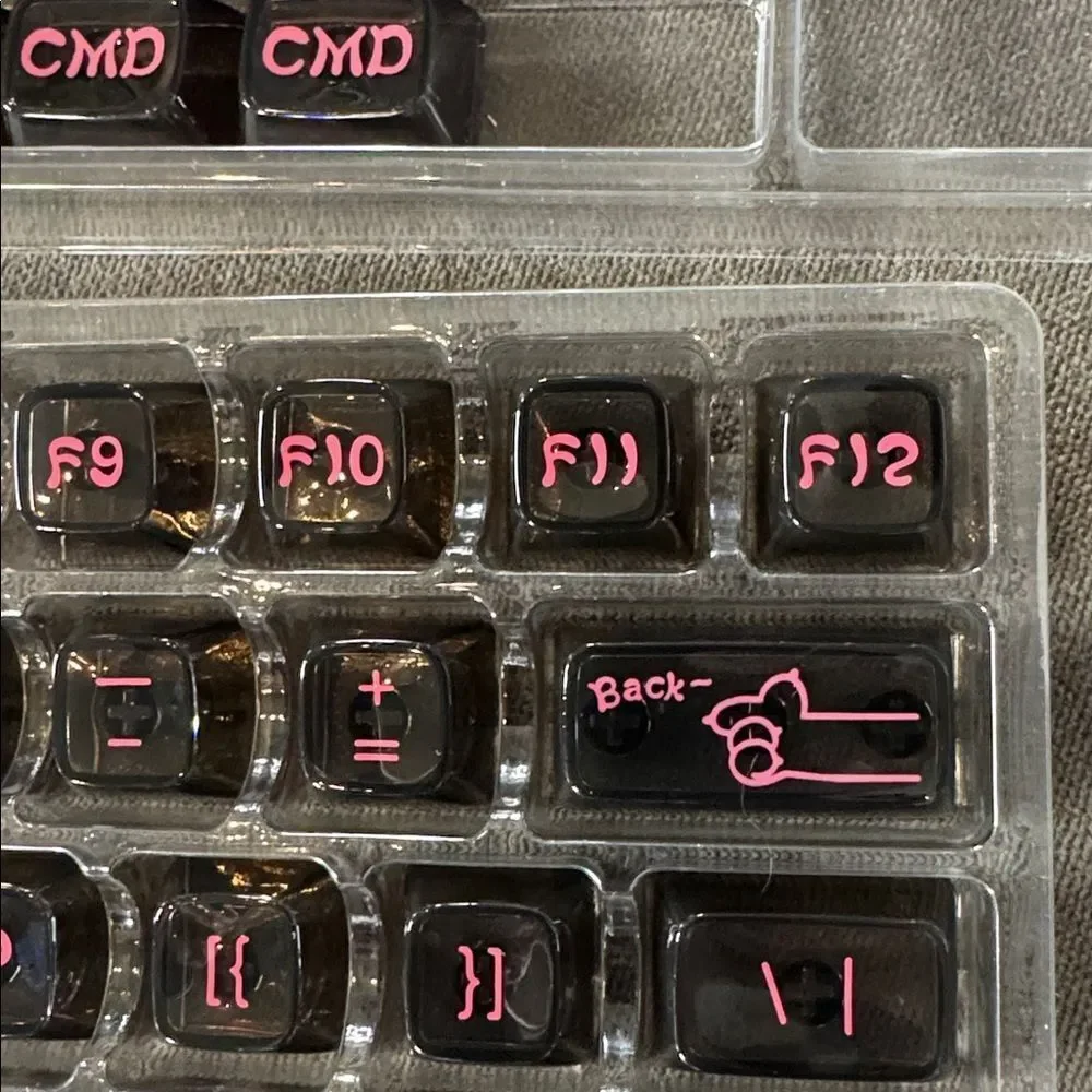 Coolkiller Animal World Theme Clear Keycap Set 142 Key Caps for Keyboards NEW